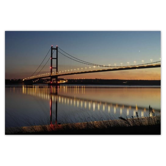 Plakat 120x80 Oświetlony most w nocy ZeSmakiem