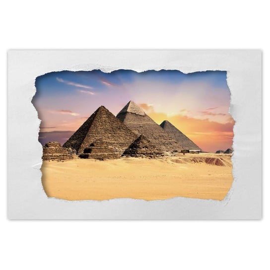 Plakat 120x80 Piramidy Egipt Krajobraz ZeSmakiem