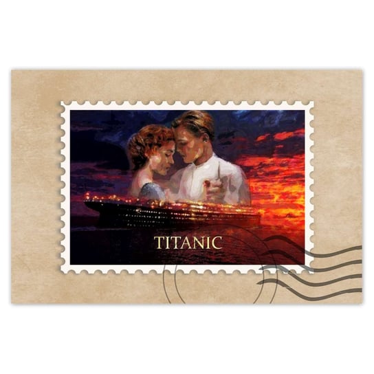 Plakat 120x80 Titanic Statek Napis ZeSmakiem