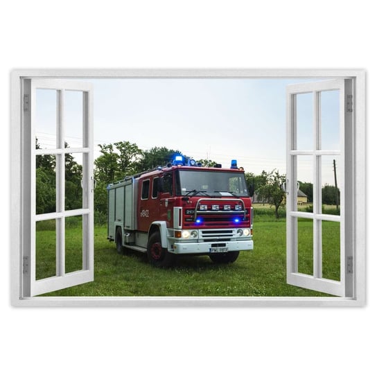 Plakat 120x80 Wóz strażacki ZeSmakiem