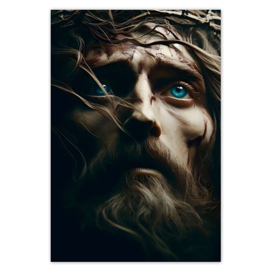 Plakat 125x185 Jezus Chrystus w koronie ZeSmakiem