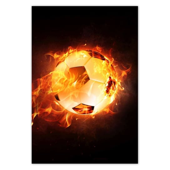 Plakat 125x185 Piłka nożna w ogniu ZeSmakiem