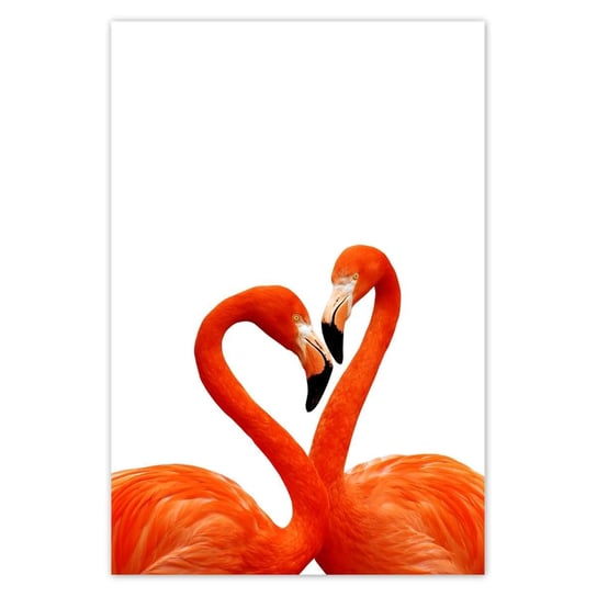 Plakat 125x185 Zakochane flamingi ZeSmakiem