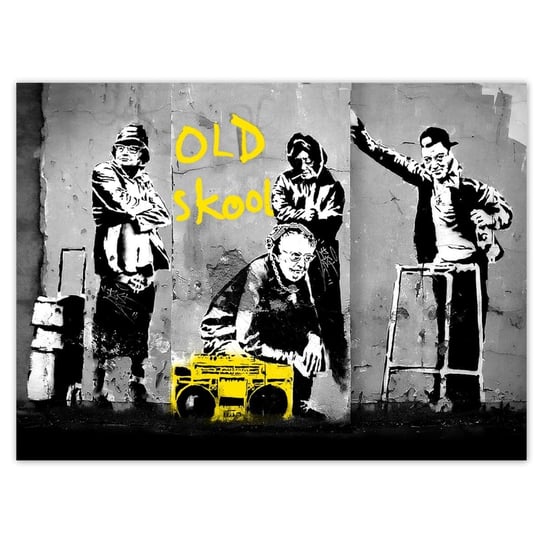 Plakat 135x100 Banksy Old school ZeSmakiem