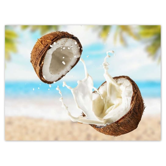 Plakat 135x100 Mleczko kokosowe Kokosy ZeSmakiem