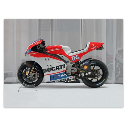 Plakat 135x100 Motocykl Ścigacz Ducati ZeSmakiem