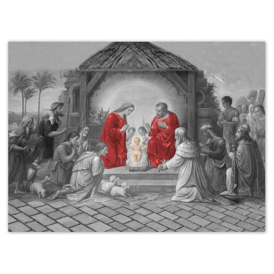 Plakat 135x100 Święta rodzina czerwień ZeSmakiem