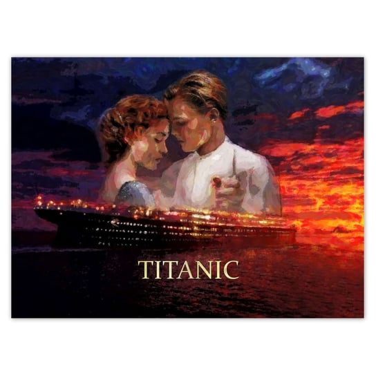 Plakat 135x100 Titanic Statek Napis ZeSmakiem