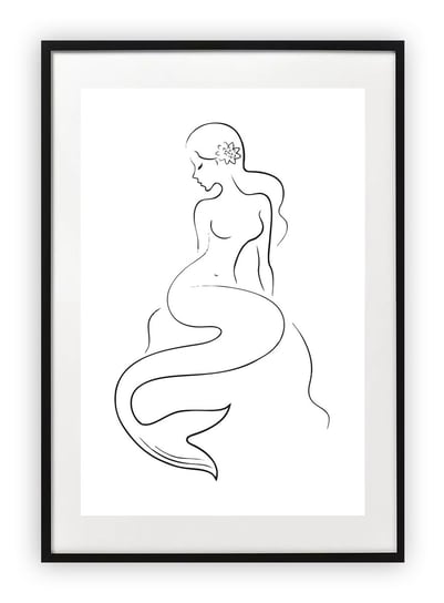 Plakat 13x18 cm Kobieta Szkic Rysunek Art WZORY Printonia