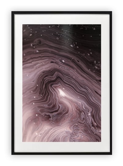 Plakat 13x18 cm Marmur Abstrakcja Kolory Róż WZORY Printonia