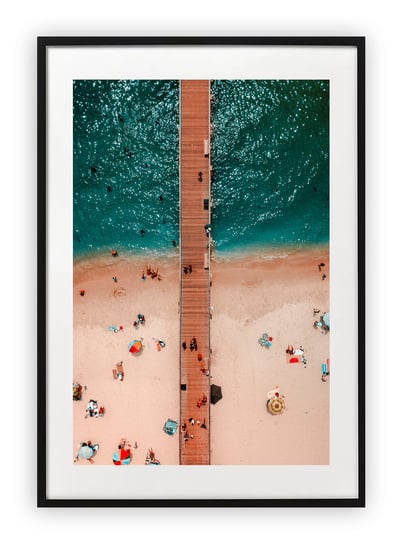 Plakat 13x18 cm Plaża Woda Wakacje WZORY Printonia