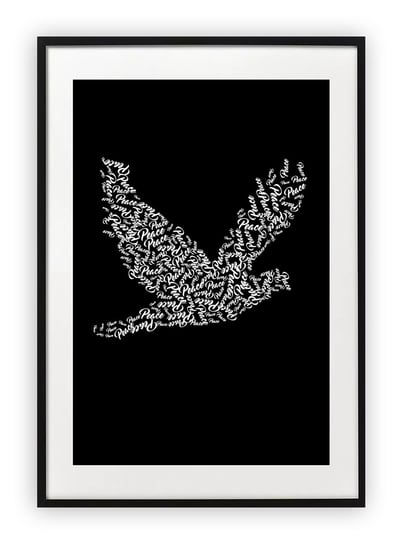 Plakat 13x18 cm Typografia Ptak WZORY Printonia