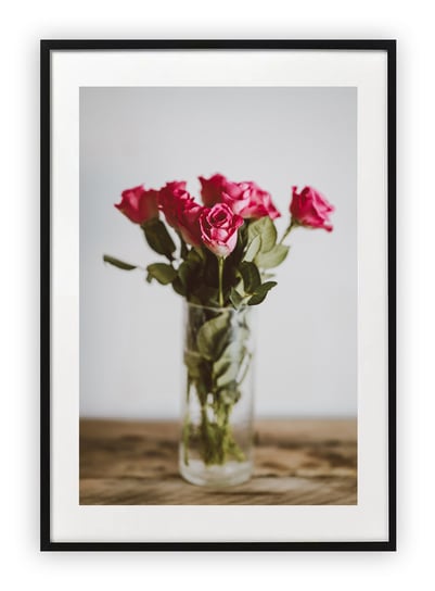 Plakat 13x18 cm Wazon Kwiaty Róże WZORY Printonia