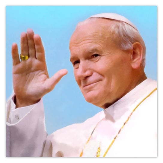 Plakat 140x140 Papież Polak Jan Paweł II ZeSmakiem