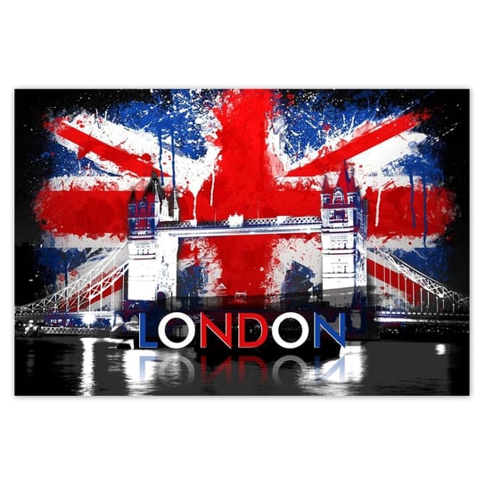 Plakat 155x105 London City Londyn Anglia ZeSmakiem