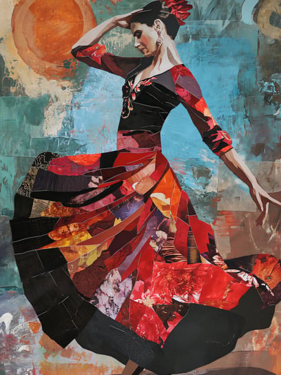 Plakat 15x20cm Taniec Flamenco Zakito Posters