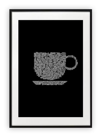 Plakat 15x21 cm Typografia Coffee Kuchnia WZORY Printonia