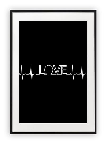Plakat 15x21 cm Typografia Love Rytm WZORY Printonia