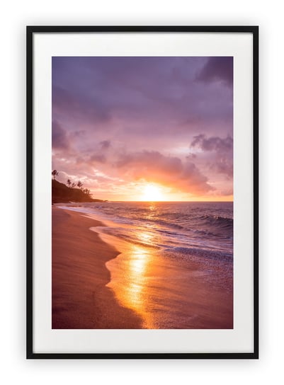 Plakat 15x21 cm Zachód Słońca Plaża WZORY Printonia