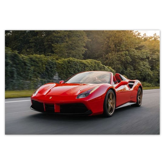Plakat 185x125 Czerwone Ferrari ZeSmakiem