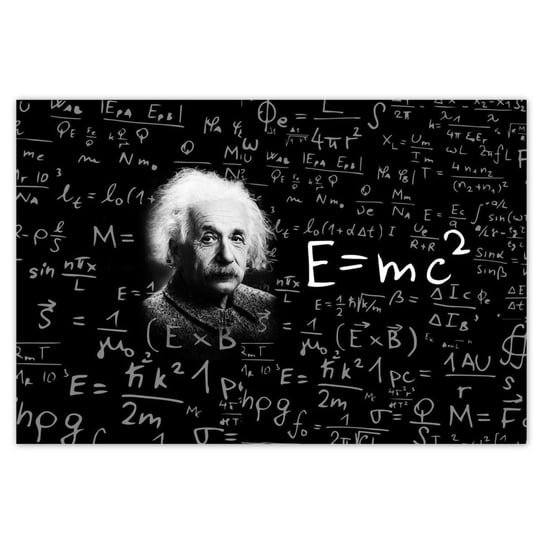 Plakat 185x125 E=MC2 Albert Einstein ZeSmakiem