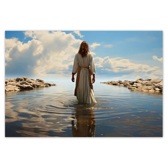 Plakat 185x125 Jezus na wodzie ZeSmakiem