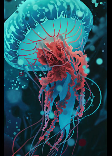 Plakat 20,5x28,4cm Meduza - Tańcząca z Wodami Zakito Posters