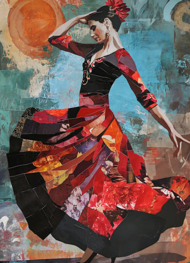 Plakat 20,5x28,4cm Taniec Flamenco Zakito Posters