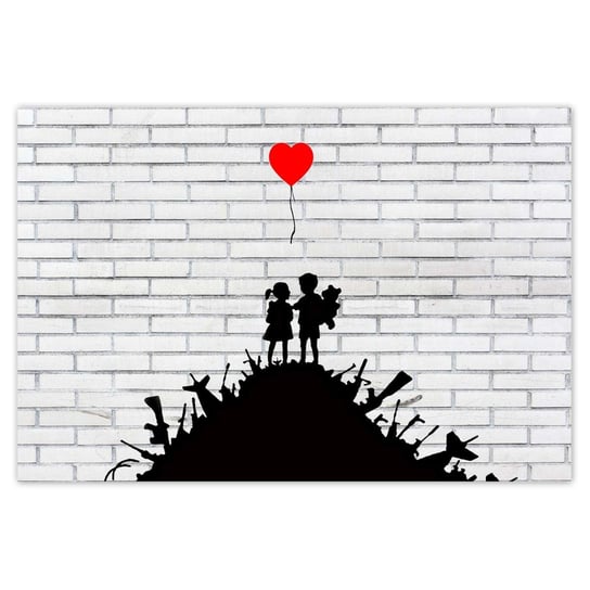 Plakat 200x135 Banksy Sterta broni Balon ZeSmakiem