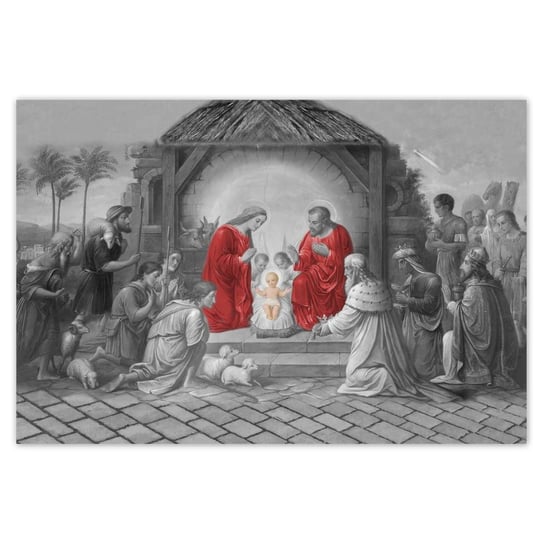Plakat 200x135 Święta rodzina czerwień ZeSmakiem