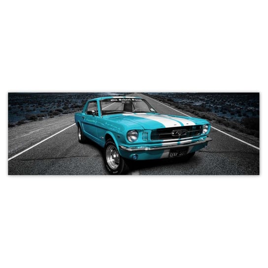 Plakat 200x66 Błękitny Ford Mustang ZeSmakiem