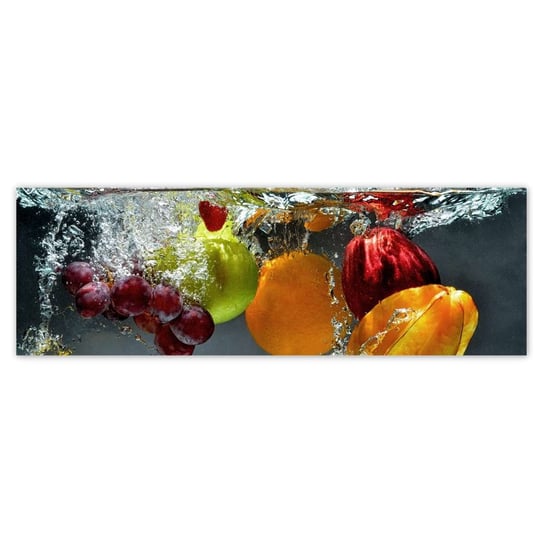 Plakat 200x66 Owoce wpadające do wody ZeSmakiem