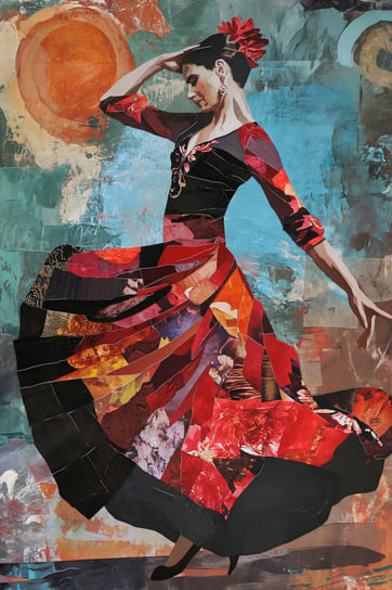 Plakat 20x30cm Taniec Flamenco Zakito Posters