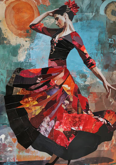 Plakat 21x29,7cm Taniec Flamenco Zakito Posters
