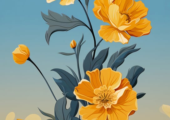 Plakat 29,7x21cm Złoty Kwiatowy Świt Inna marka