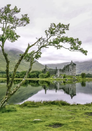 Plakat 29,7x42cm Zamek Kilchurn, Assaf Frank Inna marka