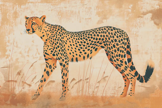 Plakat 30x20cm Gepard w Ruchu Zakito Posters
