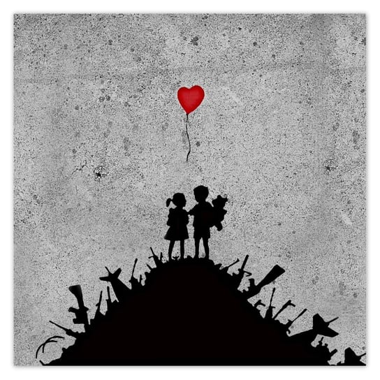 Plakat 30x30 Banksy Dzieci na stosie ZeSmakiem
