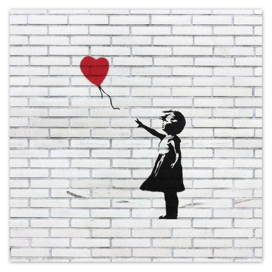 Plakat 30x30 Banksy Dziewczynka balon ZeSmakiem