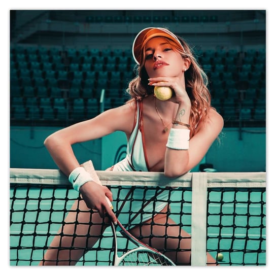 Plakat 30x30 Ona to lubi Tenis ziemny ZeSmakiem