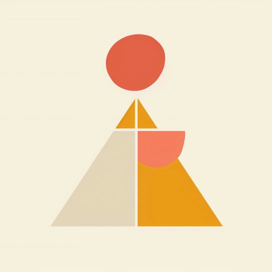 Plakat 30x30cm Piramida Równowagi Inna marka