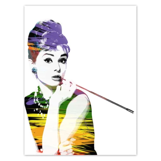 Plakat 30x40 Audrey Hepburn Cygaretka ZeSmakiem