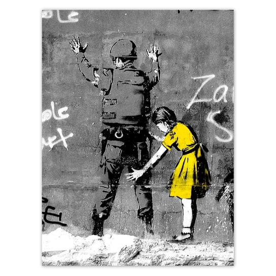 Plakat 30x40 Banksy dziewczynka ZeSmakiem