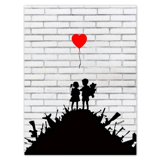Plakat 30x40 Banksy Sterta broni Balon ZeSmakiem