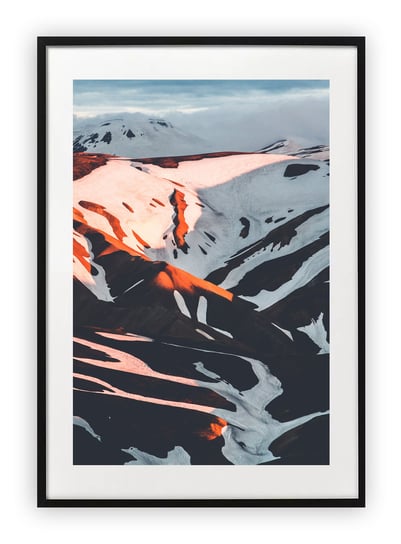 Plakat 30x40 cm Góry Śnieg Zachód WZORY Printonia