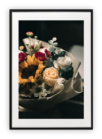 Plakat 30x40 cm Kwiaty Bukiet Rośliny WZORY Printonia