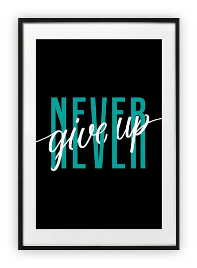 Plakat 30x40 cm Never Give Up WZORY Printonia