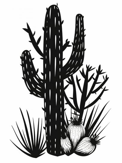 Plakat 30x40cm Kaktus w Krasie Inna marka