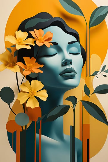 Plakat 30x45cm Kwiatowa Medytacja Inna marka