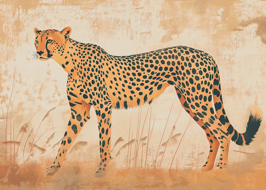 Plakat 35x25cm Gepard w Ruchu Zakito Posters